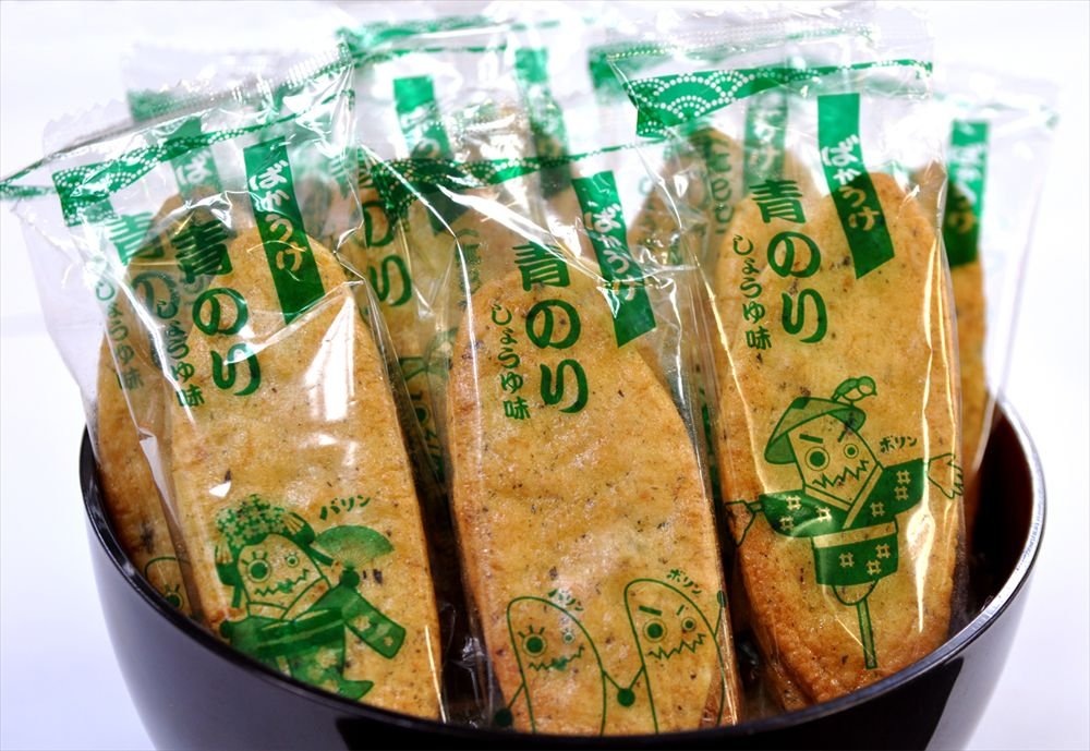 Amazon.co.jp: 栗山米菓 ばかうけ青のり 18枚×6袋 : 食品・飲料・お酒